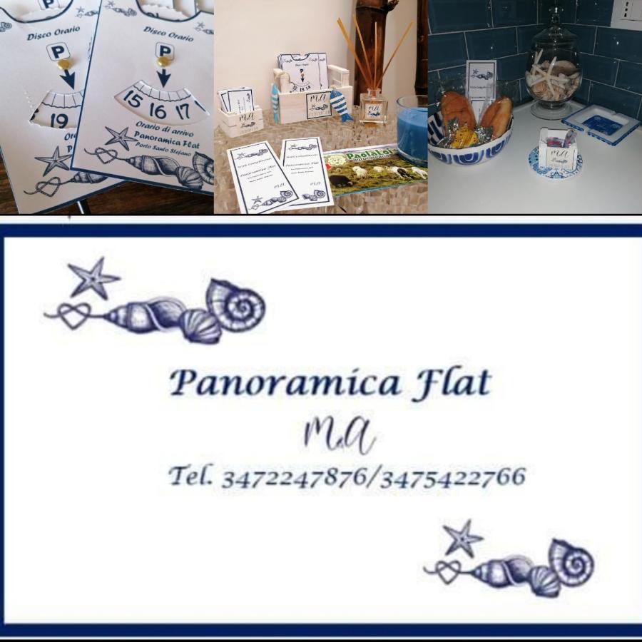 Апартаменти Panoramica Flat Порто-Санто-Стефано Екстер'єр фото